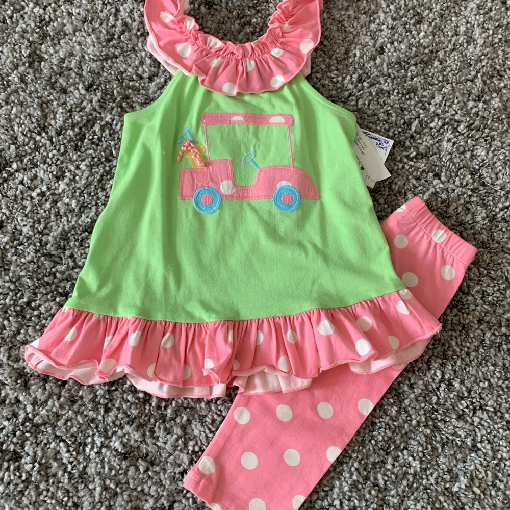 The Bailey Boys Golf Cart Capri Leggings Set - Picture 4 of 8